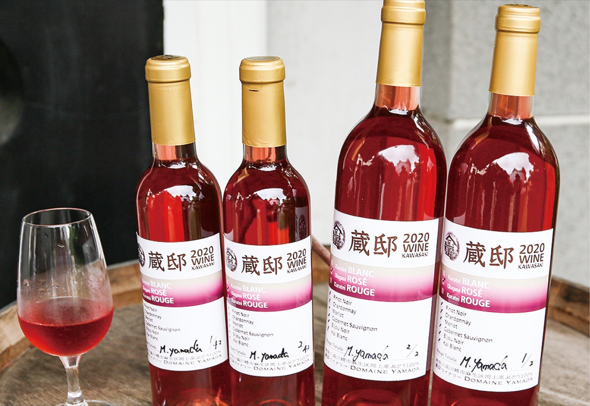 完成したロゼワイン