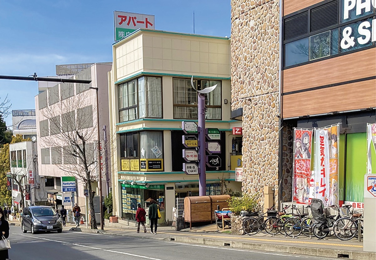 市内の商業地の中で最も変動率が高かった「万福寺１丁目16の５」付近