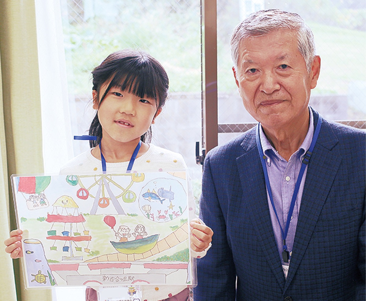 右から宮野会長と吉本さん