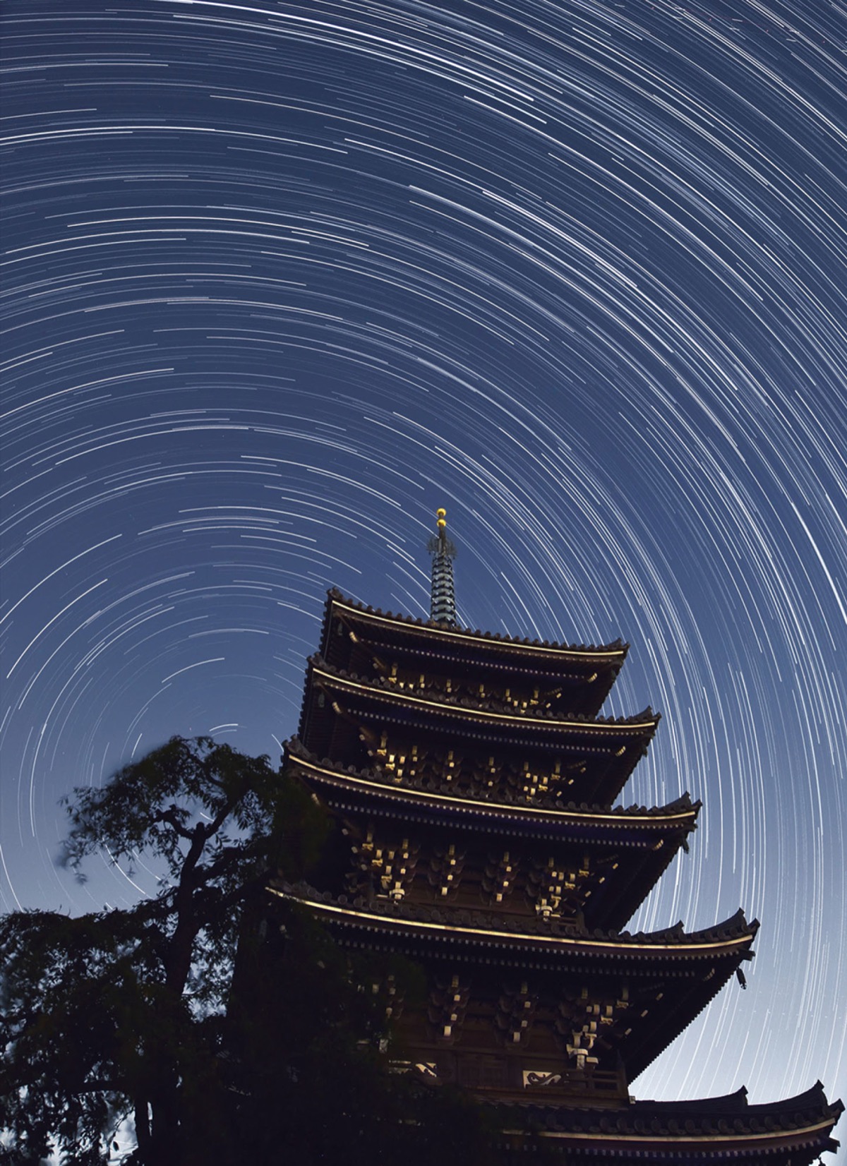 前回の最優秀賞「香林寺と星の軌跡」