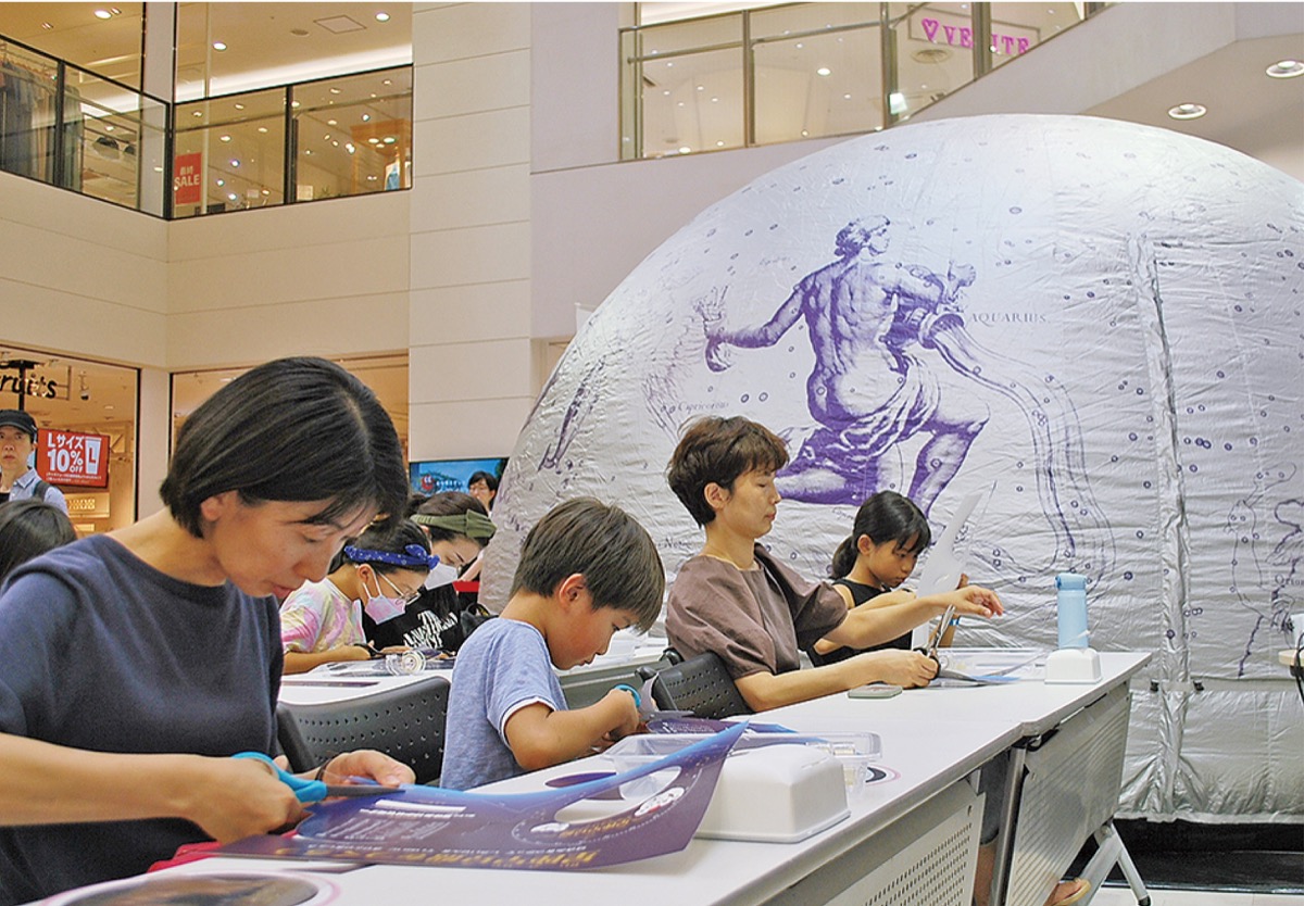 手作り星座早見盤で実践