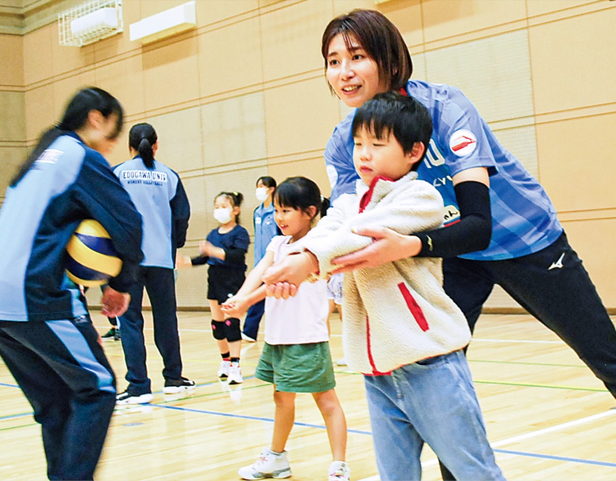 元五輪選手がバレー指導