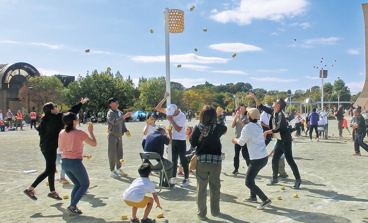 区民運動会で交流