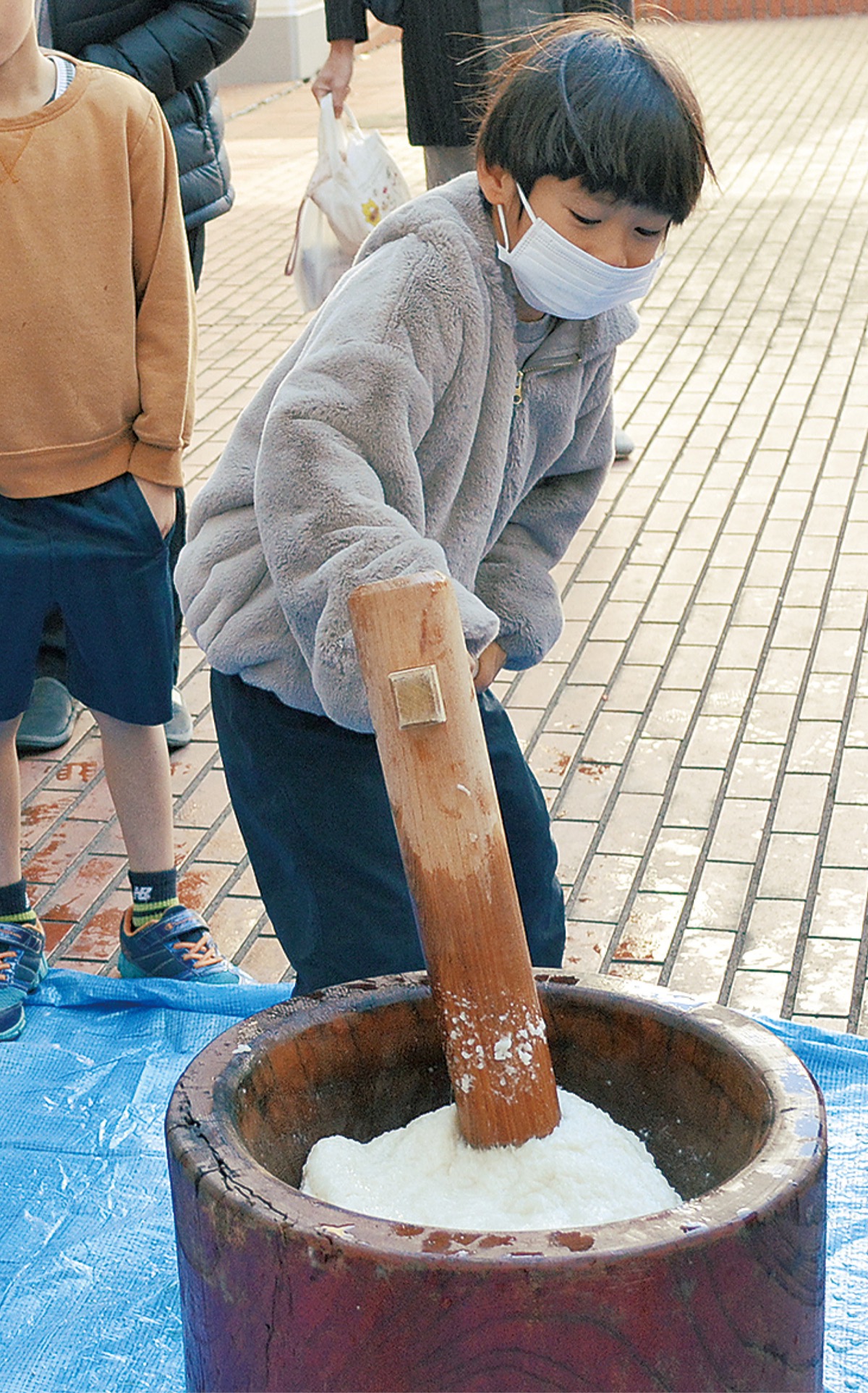 手づくり米を餅で味わう