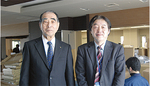 施設運営の責任者松尾和彦施設長（右）と寺尾理事長