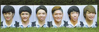 精巧に作られた６選手のフィギュア（写真提供＝川崎市経済労働局）