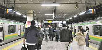 「川崎の玄関口」ともいわれる東海道線川崎駅