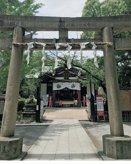 川崎山王祭が行われる稲毛神社の社殿