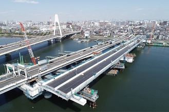 新旧「大師橋」＝首都高速道路株式会社提供