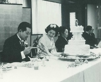 １９６４年に行われた結婚式