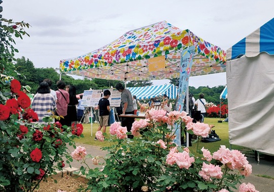 ばら苑で行われた説明会