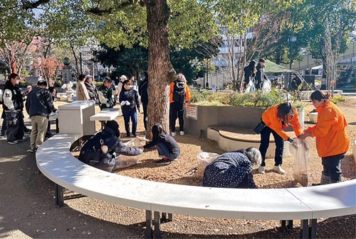 前回のごみ拾いの様子