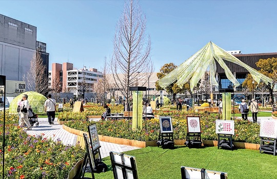 富士見公園での展示