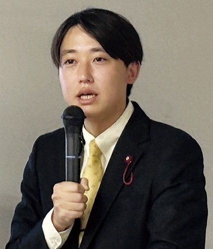 マイクを握る嶋氏