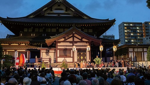 第48回川崎大師薪能上演風景（撮影：前島吉裕）