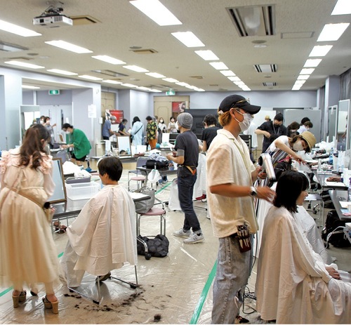 前回のヘアカット会場