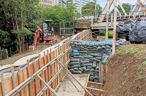 ８月２日現在の工事現場