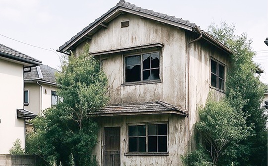 ＡＩで生成した空き家のイメージ画像（川崎市提供）
