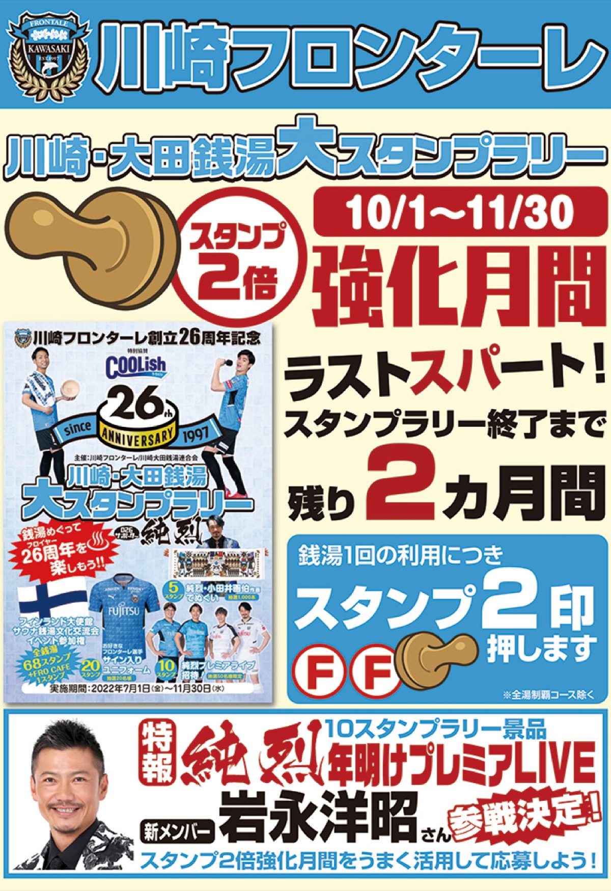 大スタンプラリーの告知ポスター　(C)川崎フロンターレ