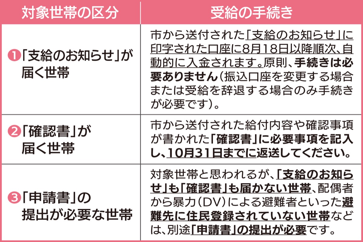 物価高対策として給付金
