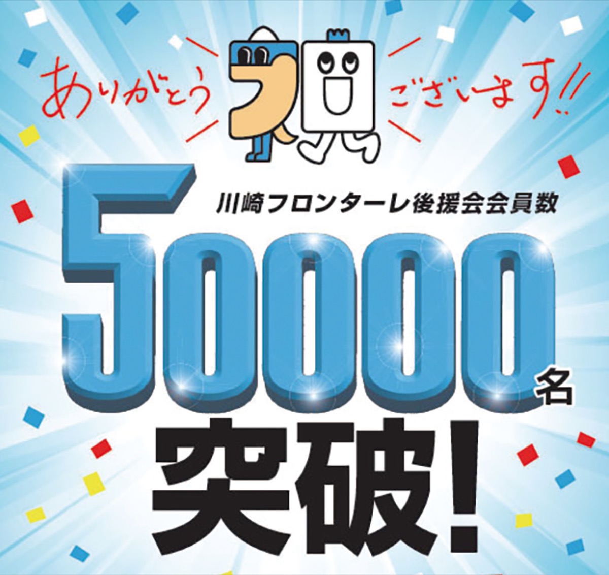 川崎F 後援会員5万人突破 市民1割の入会目指す | 川崎区・幸区