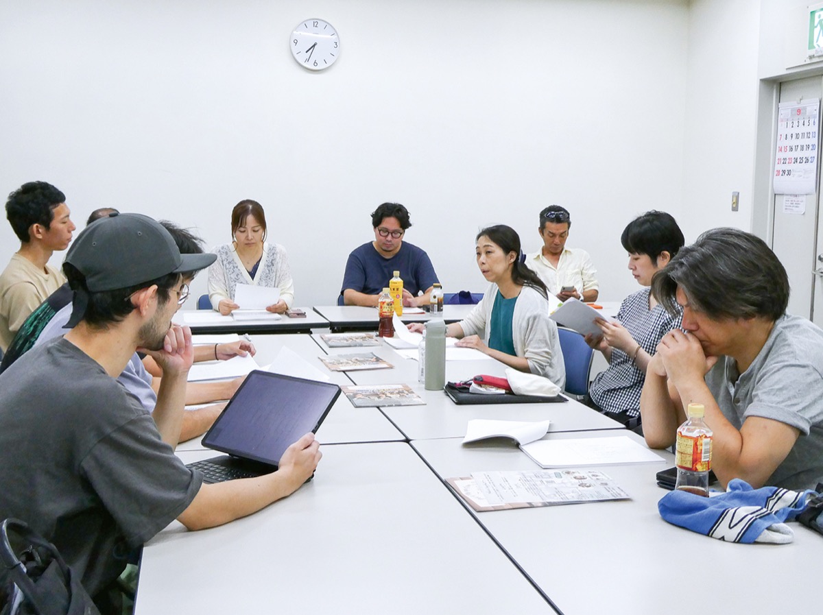 幸区舞台の映画製作中