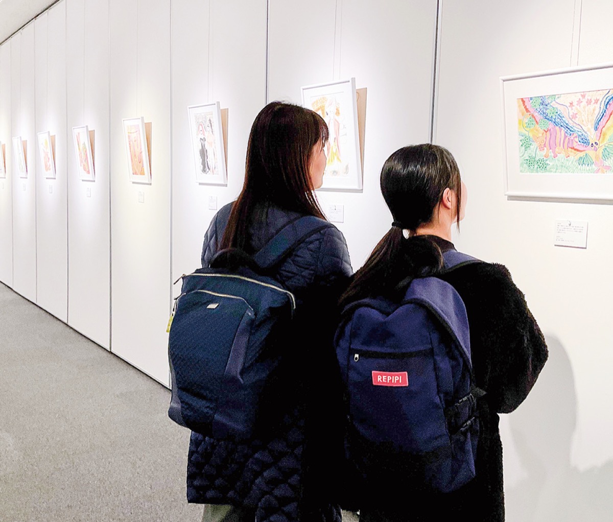 荏原庸公さん絵画展、盛況