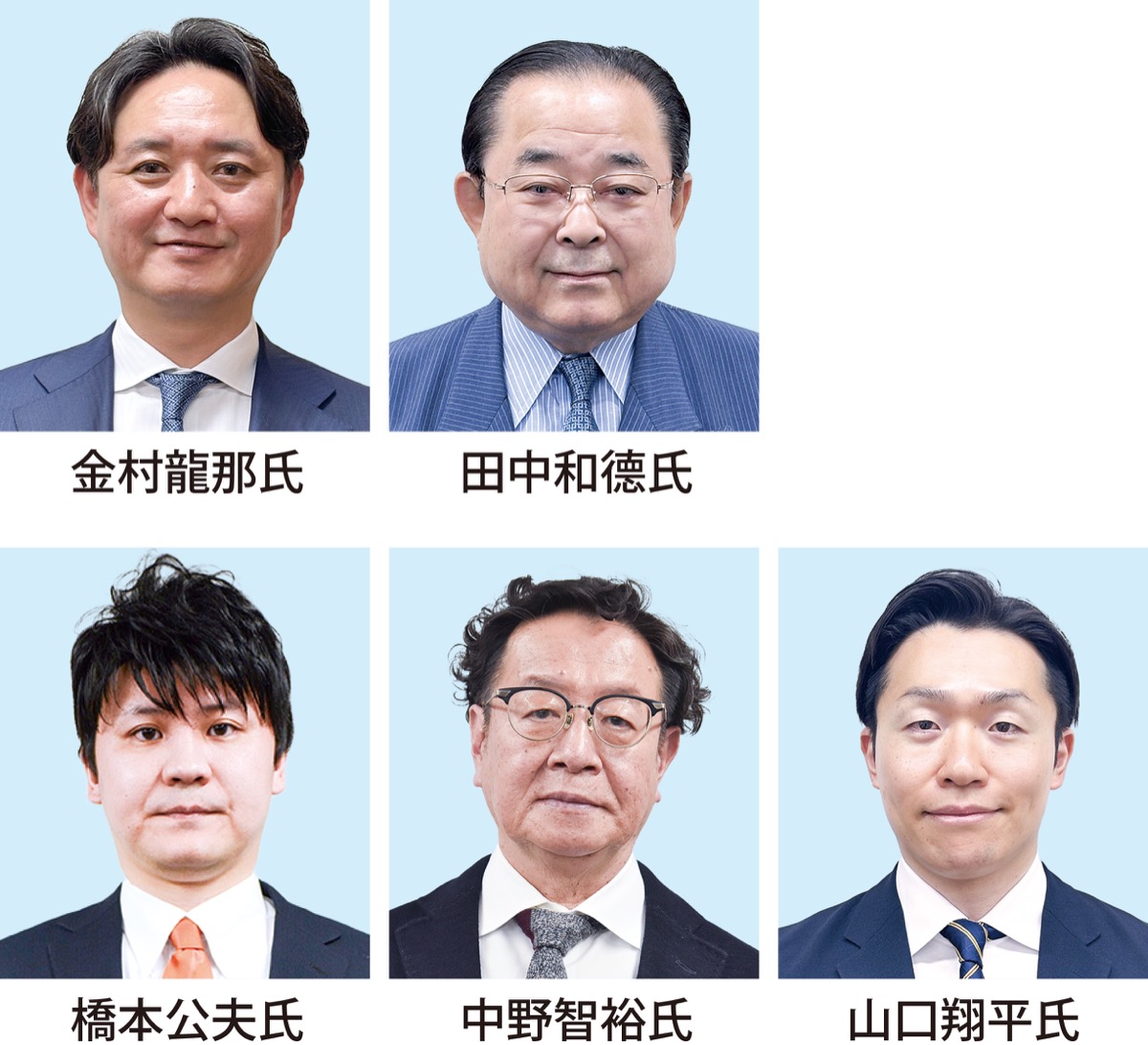 ５氏が立候補準備 (写真1)