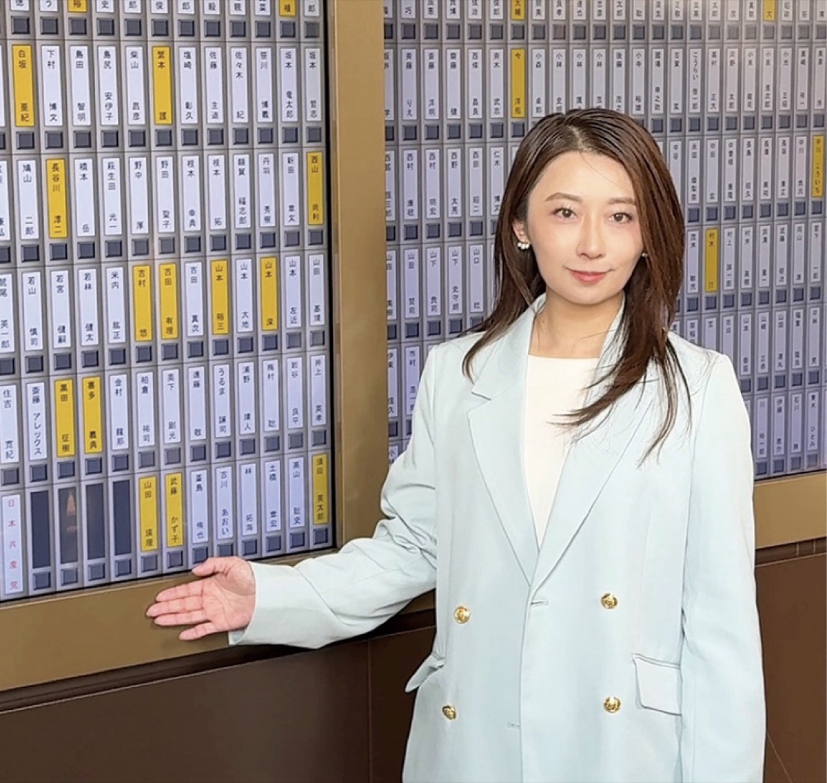 初登庁した山田氏＝本人提供