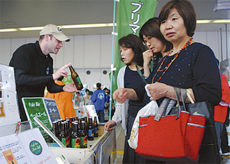 高津区内で製造したビールも人気