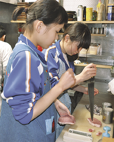 地元飲食店で職場体験