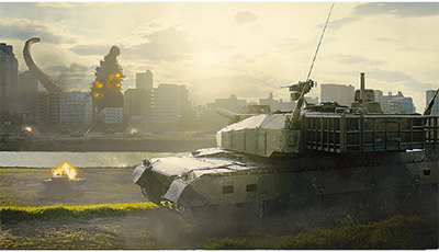 ゴジラ、川崎に出現