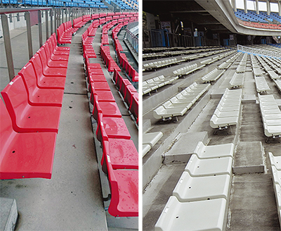 観客席を一部改修へ