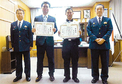 詐欺被害阻止に感謝状