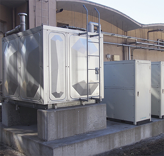 同社に設置されている水熱利用システム