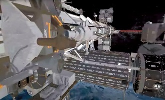 国際宇宙ステーションの３６０度動画の一部＝amulapo提供