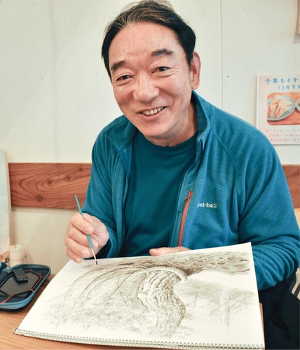 自己流の墨絵。楽しむが基本スタンス