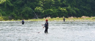 太公望が竿を振る