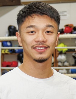 昨年12月、本紙のインタビューに答えた中谷選手