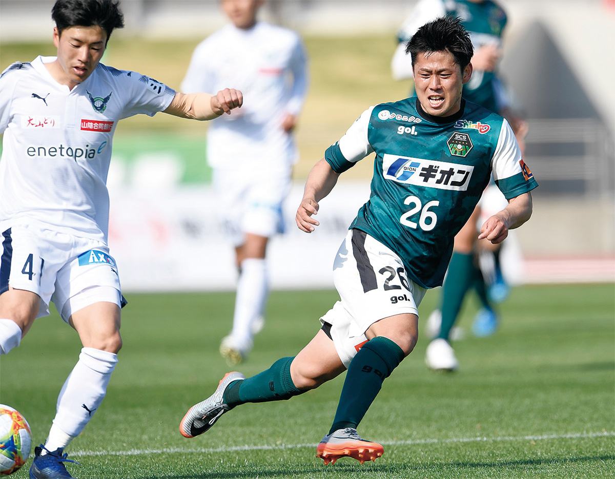 プロ初得点を挙げ、チームに勝利をもたらした上溝出身のMF上米良柊人