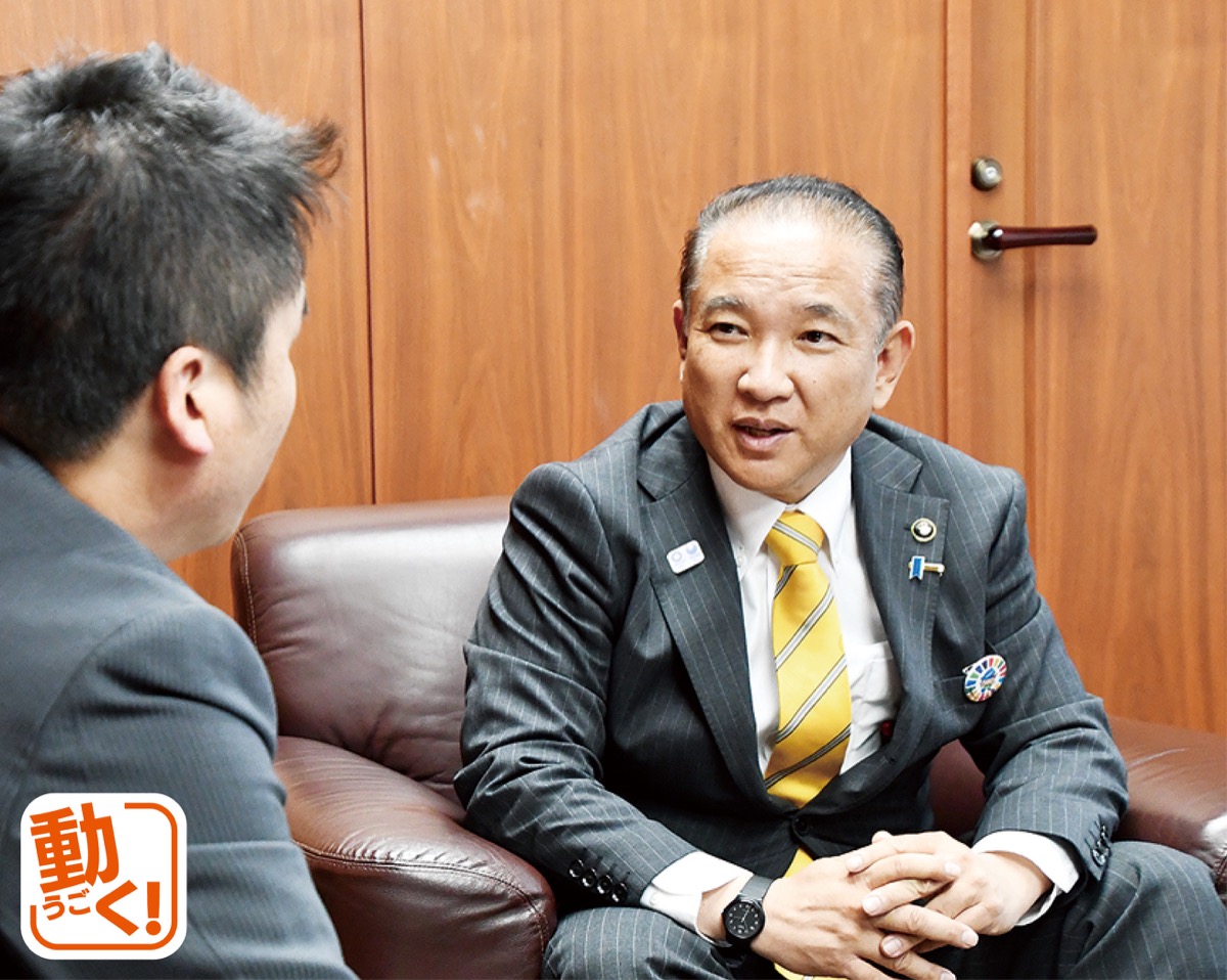 市政について熱く語る本村市長