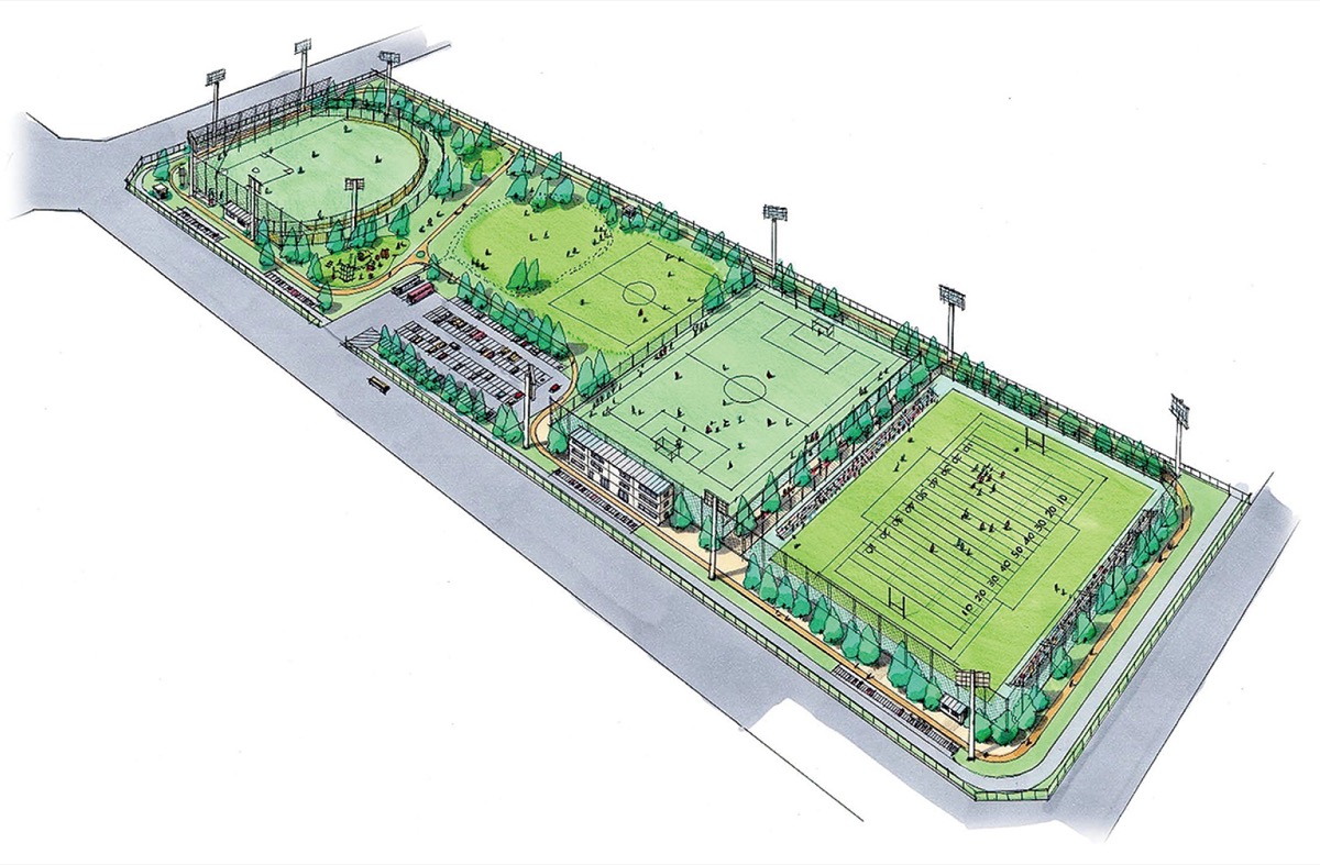 相模原スポーツ レクリエーションパーク 人工芝の運動場オープン さがみはら中央区 タウンニュース