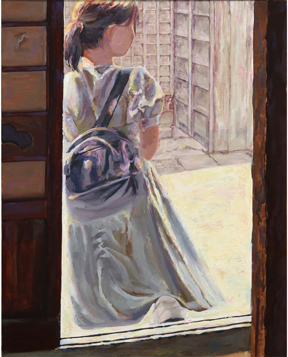 佳作を受賞した金子さんの作品『旅先 土間から』