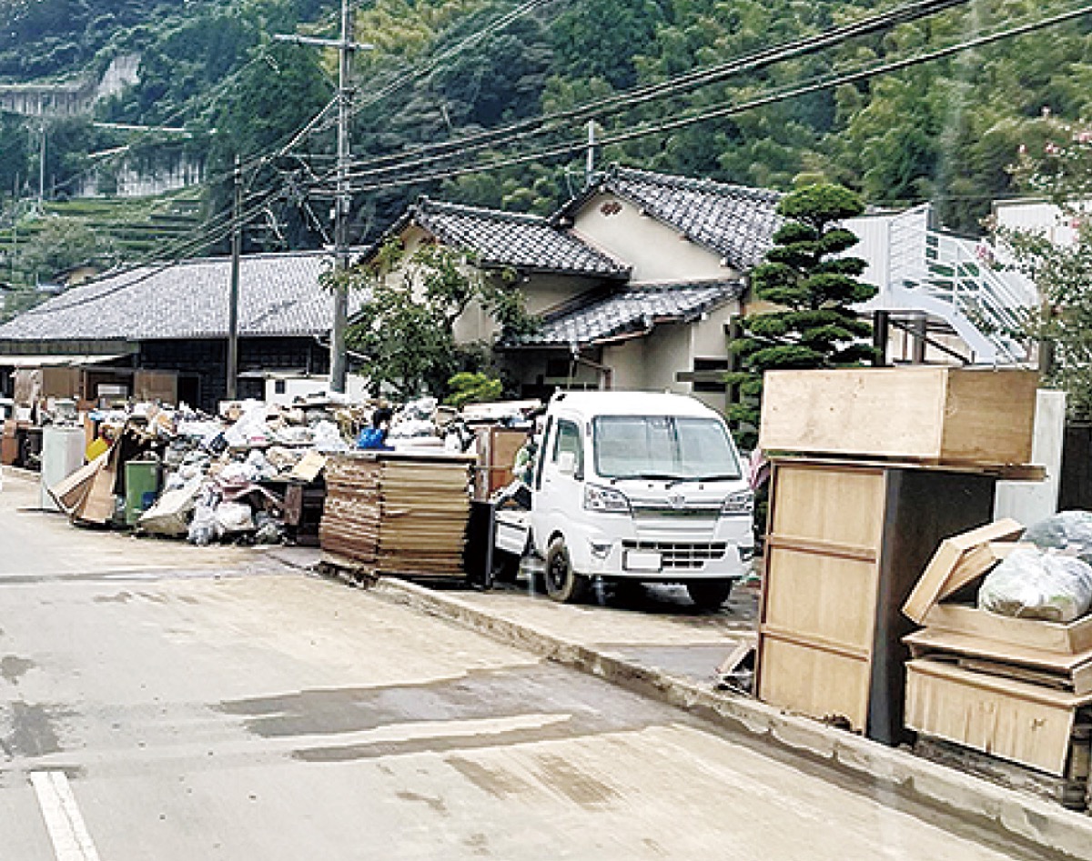 現地の様子（水野さん提供）