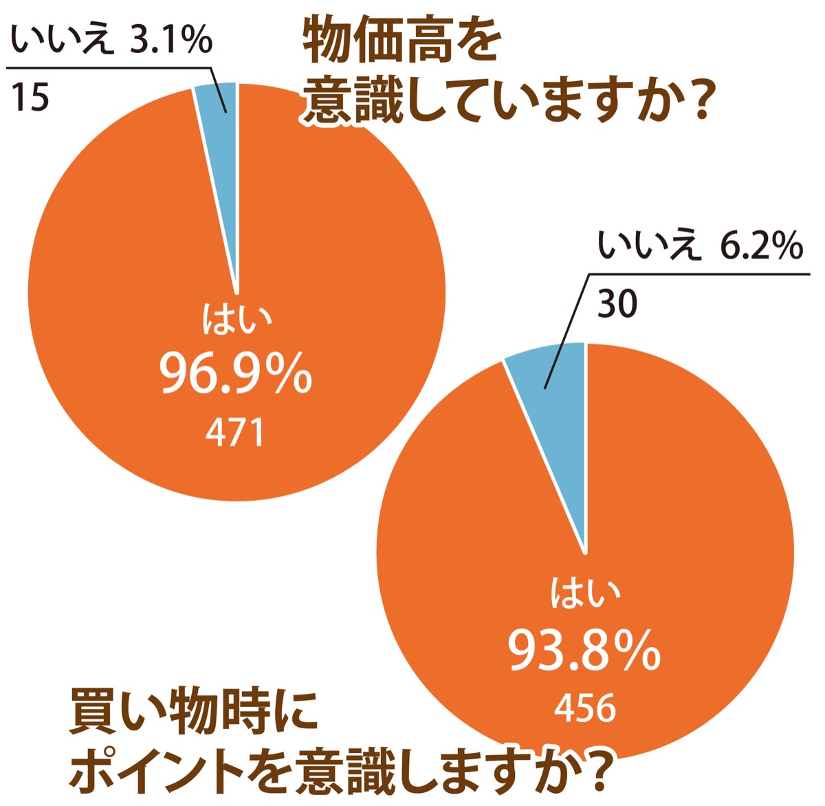 ｢物価高を実感｣９割超