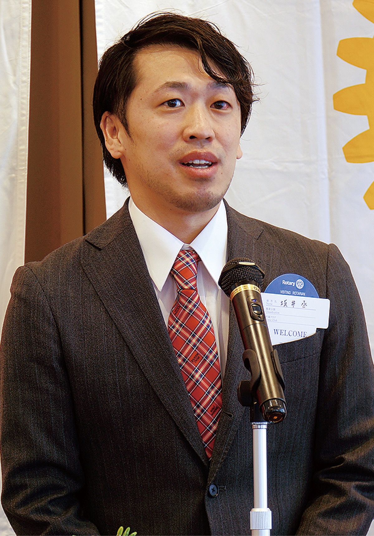 意気込みを語る坂井選手