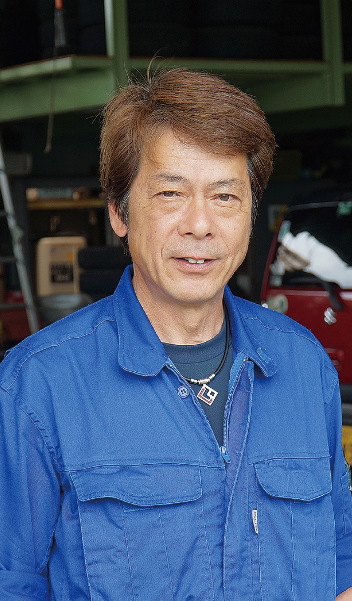 自動車整備業界の振興への思いを語る岸野支部長