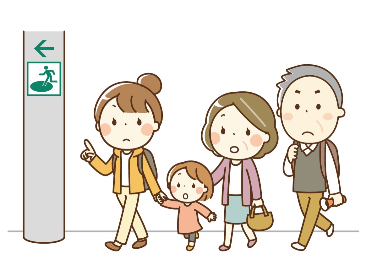 ｢防災さんぽ｣で避難経路の確認