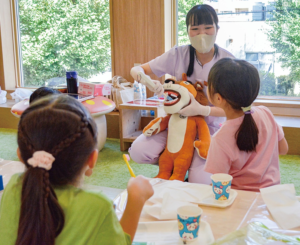 園児招き歯磨き教室
