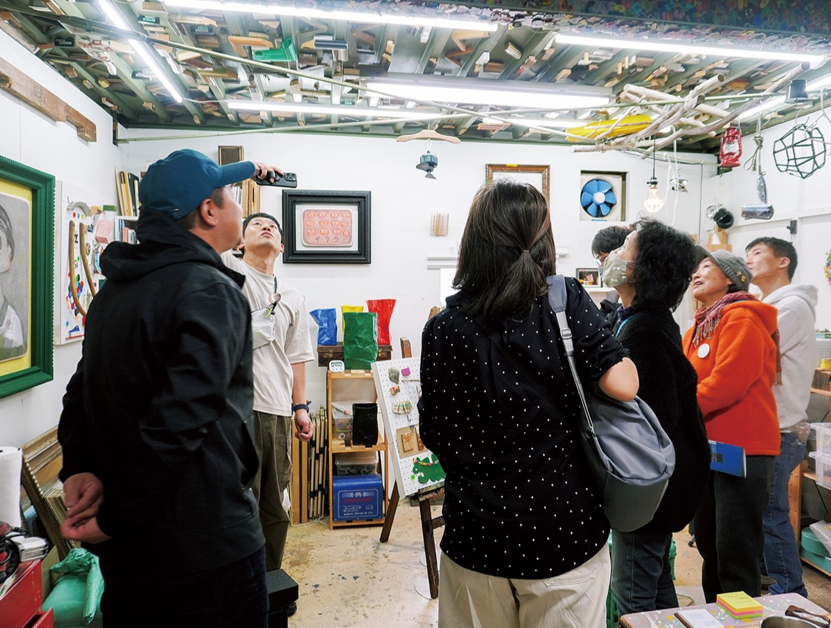 アートの制作現場を公開